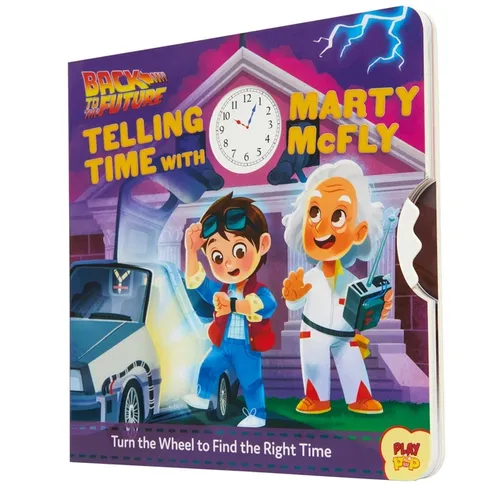 Back to the Future: Telling Time with Marty McFly: (Pop Culture Board Books, Teaching Telling Time, Books about Telling Time) - Board Book