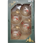 Krebs Value Glass Ornament 4 pack - Cardinals on Snowy Braches