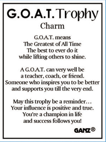 G.O.A.T. Trophy Charm