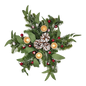 Lighted Candle Wreath - 18 Inch