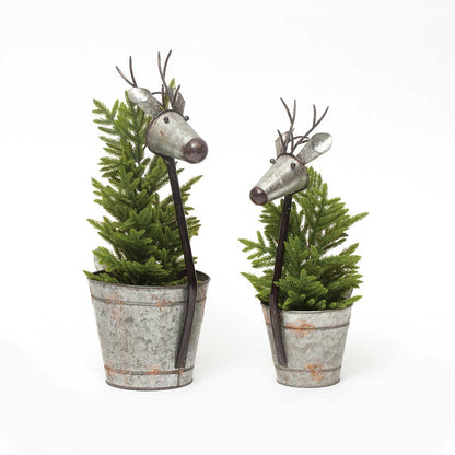 Reclaimed Metal Reindeer - Large