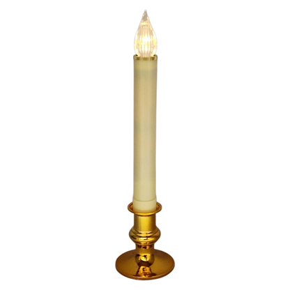 Newport LED Window Candle - Dixie - Brass with Sensor