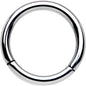 14G 3/8 Solid G23 Implant Grade Titanium Hinged Segment Ring