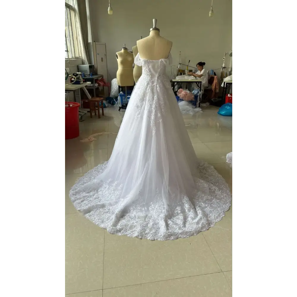 Off-shoulder Lace Bridal Main Wedding Dress