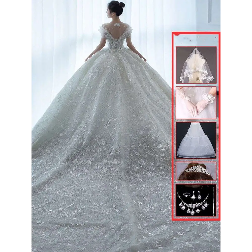 Off Shoulder Lace Wedding Dress