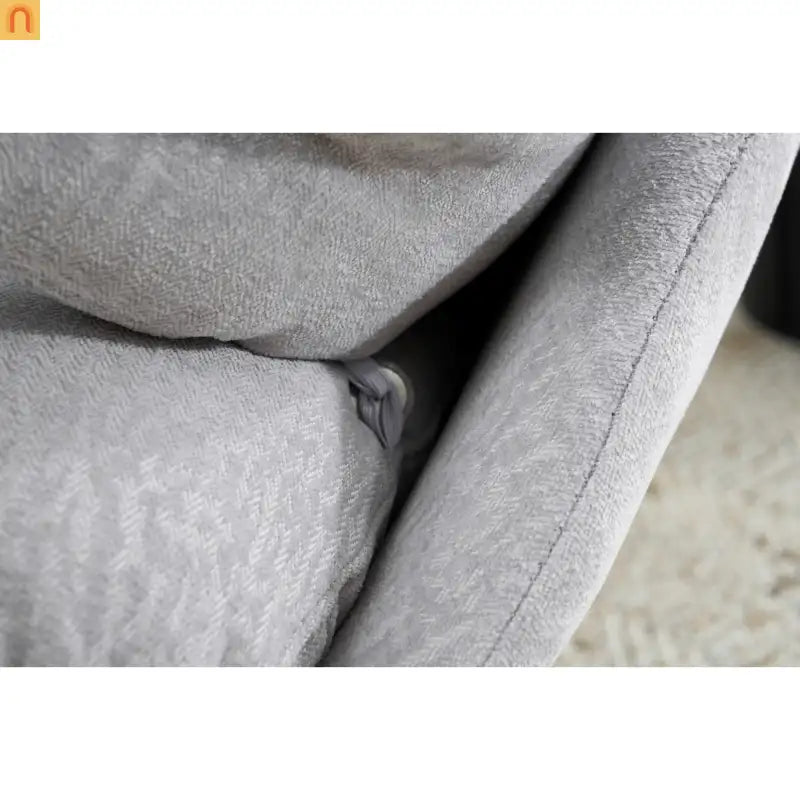 Accent Chair Swivel Chenille Gray 360 Degree Metal Base 33in