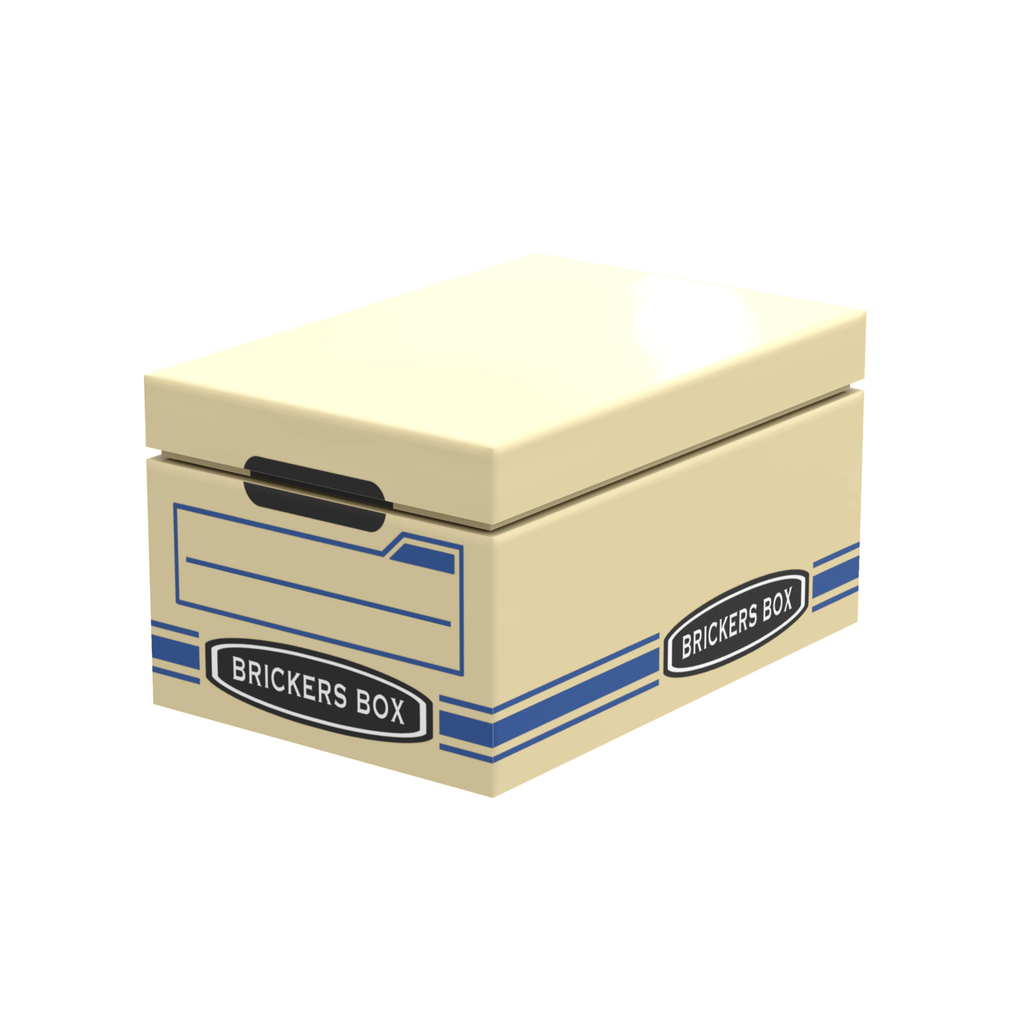 Office File Box (Tan)- Minifig Scale Custom Set - Made Using LEGO® Parts