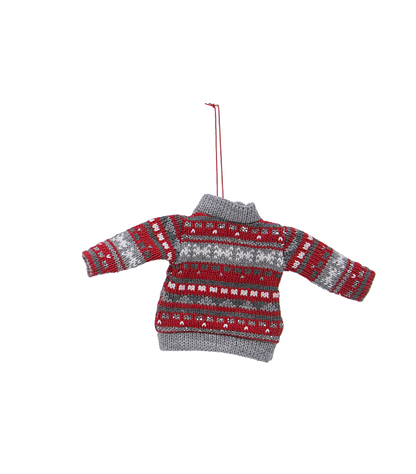 Fabric Cozy Knit Sweater Ornament -