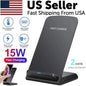 Qi Wireless Fast Charger Charging Pad Stand Dock For Samsung Galaxy iPhone Phone