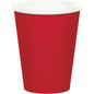 Red 9 oz Hot And  Cold Paper Cups