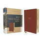 Niv, Wide Margin Bible (a Bible That Welcomes Note-Taking), Leathersoft, Brown, Red Letter, Comfort Print - Imitation Leather