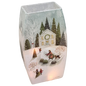 Lighted Glass Vase - Magical Winterland - Single House - 7¾ Inches tall