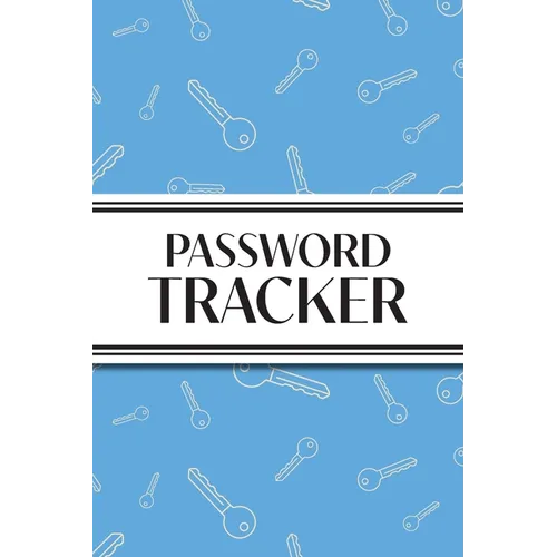 Password Tracker (Blue Keys): 6"x9" Alphabetical Password Logbook for Easy Organization - Paperback