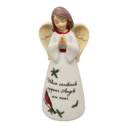 When Cardinals Appear Angel are Near Angel Figurine - 4 Inch