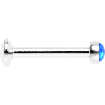 5/16 Blue Synthetic Opal Internally Threaded Daith Cartilage Tragus