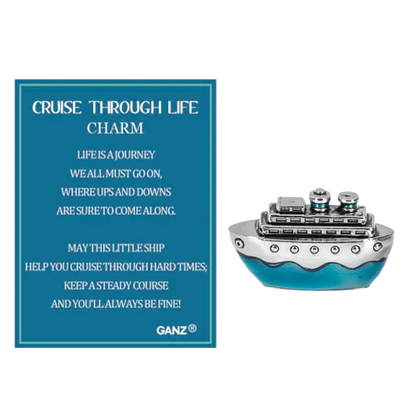 Cruise Through Life Charm - A Nautical Reminder of Resilience