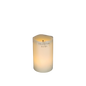 Wavy Edge Glow Wick Pillar Candle -