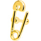 16G 1/4 Gold PVD Open Safety Pin Tragus Cartilage Earring