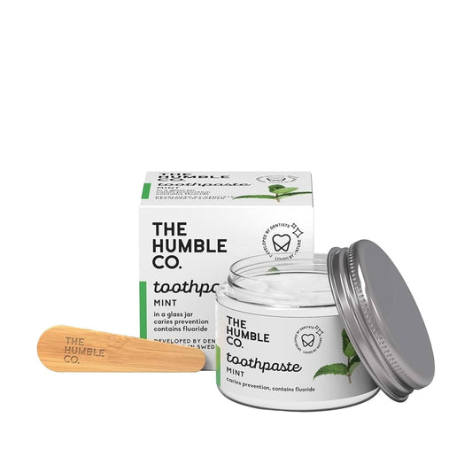 The Humble Co Sensitive Teeth Toothpaste - Natural Mint Flavor, Eco-Friendly Jar Packaging, Gentle on Teeth & Gums