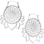 Lotus Flower Mandala Tunnel Plug Earrings