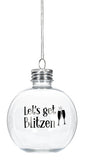 Fillable Cocktail Ornament with Recipe -