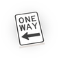 One Way - Left Only Street Sign - Custom Printed 2x3 Tile - Made Using LEGO® Parts