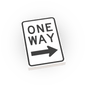 One Way - Right Only Street Sign - Custom Printed 2x3 Tile - Made Using LEGO® Parts