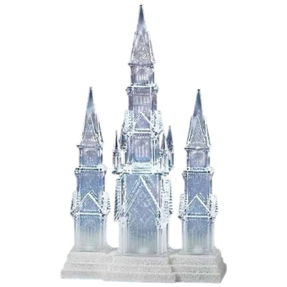 Lighted Three Tower Church Waterglobe