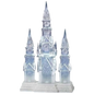Lighted Three Tower Church Waterglobe