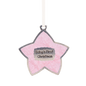Baby’s First Christmas Ornament – Pink Star Keepsake