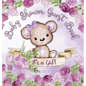 It's a Girl! Baby Shower Guest Book: Book for a Joyful Event - Teddy Bear & Purple Theme, Personalized Wishes, Parenting Advice, Sign-In, Gift Log, Ke - Hardcover