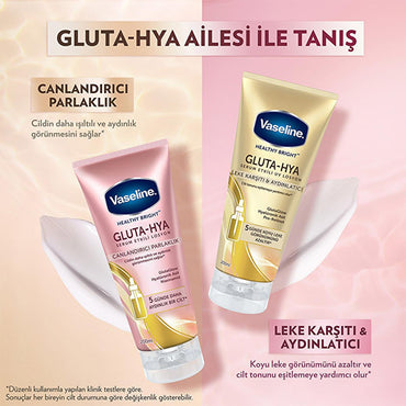 Vaseline Gluta-Hya Serum Burst Revitalizing Body Lotion - Moisturizing Body Lotion with Hyaluronic Acid & GlutaGlow Technology