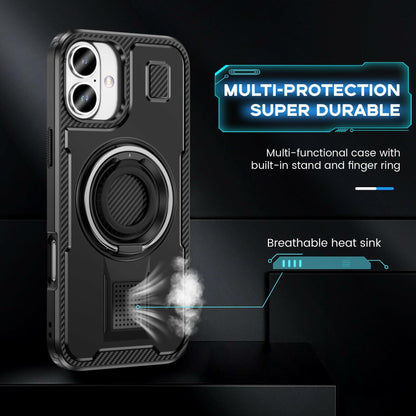 Amytor Designed for iPhone 16 Plus Case, Heavy Duty [15 FT Military Grade Drop