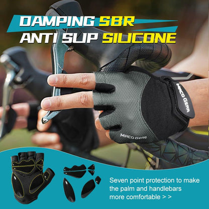 WTACTFUL Half Finger Cycling Gloves for Men/Women – Workout & Biking, Black L