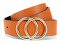CR Womens Leather Belt 1.3" Reversible 2 Colors Casual Jeans Dress