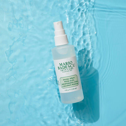 Mario Badescu Facial Spray Aloe Coconut Water Setting Refreshing 4oz New