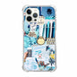 Rewput iPhone 15 Pro Case Blue TPU Bumper Cover Good Vibes Collage