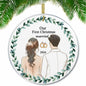 First Christmas Married 2024 Acrylic Ornament - Unique Wedding & Engagement Gift