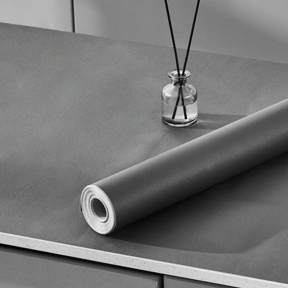 LONGYONG Black Peel and Stick Wallpaper 17.7x197in Waterproof Removable