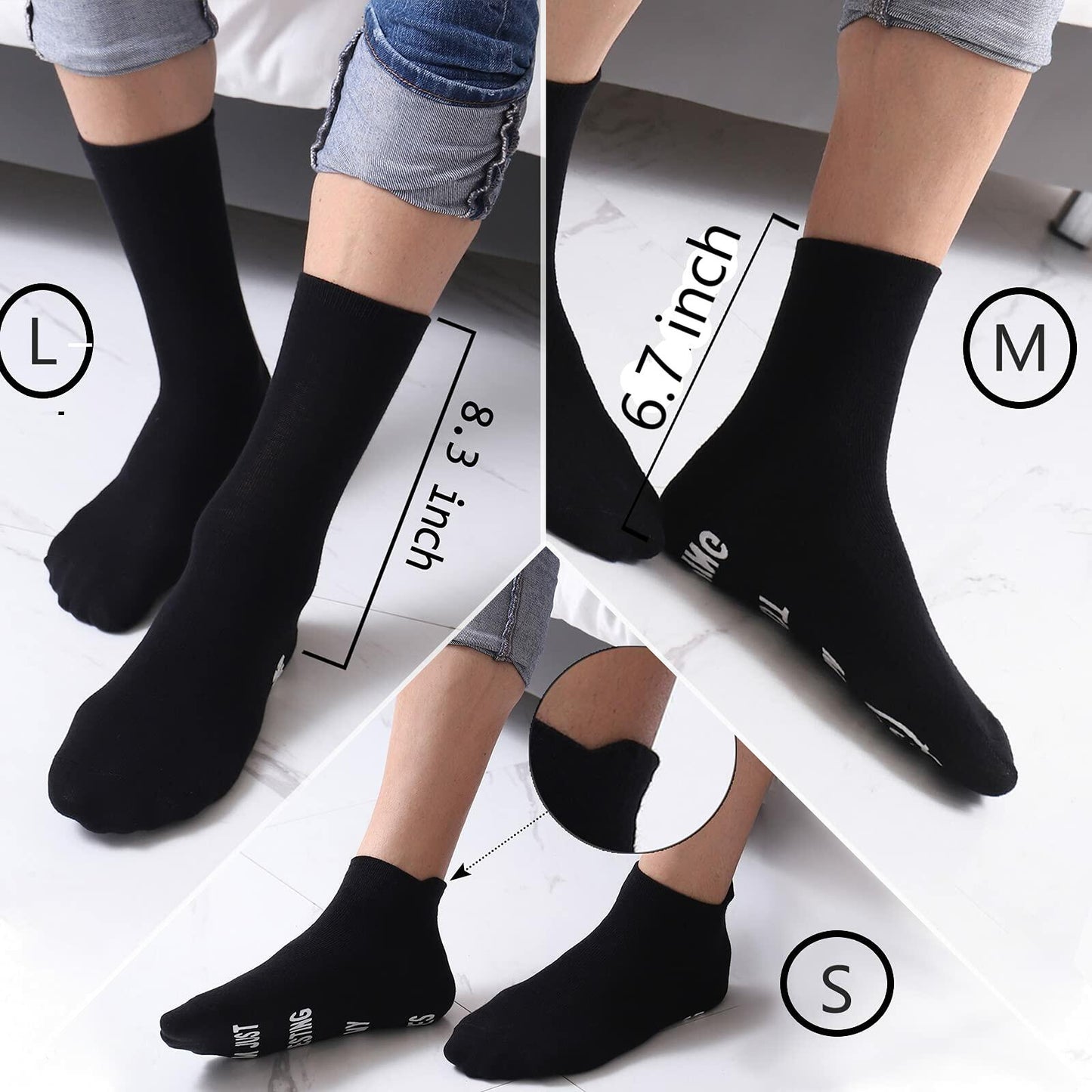 ZXGXLAW Funny 'I'm Not Sleeping' Socks for Dad Men Grandpa – Single Pair