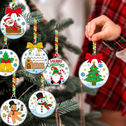 Capoda 36 Sets Christmas Suncatchers Ornaments DIY Art Elegant Decorations