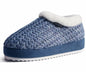 KuaiLu Womens Blue Plush Platform Slippers Memory Foam Warm Size 8