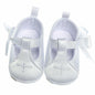 Booulfi Baby Girls Baptism Christening Shoes Booties White Size 12-18 Months