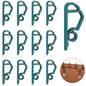 Queekay 100pcs Christmas Light Hooks Plastic Outdoor Clips Heavy Duty