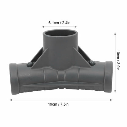 Pomya Pool T Connector Plastic Oval Replacement Joint Heavy Duty Secure Fit