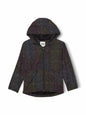 Happy Nation Anorak Jacket Pure Black Logo Size XL