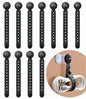 JOYROOM 12PCS Magnetic Cable Ties Black Reusable Silicone Organizers