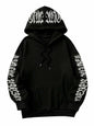 GORGLITTER Women's Halloween Hoodie Black Medium Oversized Sweatshirt