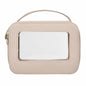 Leatvook Portable Makeup Bag Large Travel Cosmetic Organizer Brown