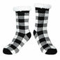 Kiddokids Women's Fuzzy Slipper Socks with Grippers Warm Cozy - One Size